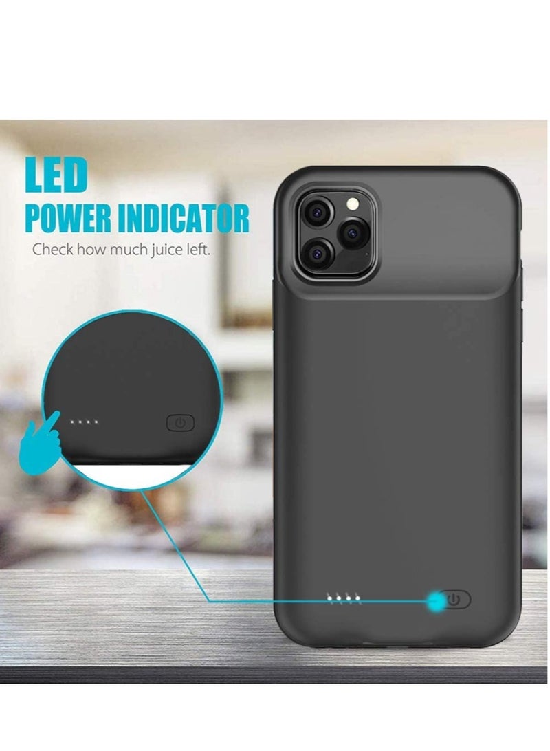 ELTRAZONE Battery Case for iPhone 14 Pro Max, 4500mAh Rechargeable Portable Charging Case for iPhone 14 Pro Max (6.7 inch) Extended Battery Pack Protective Charger Case (Black) - Image 2