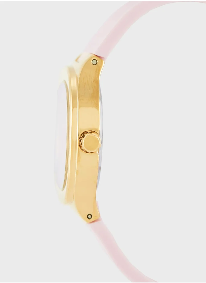 GUESS Eve Silicone Strap Analog Watch