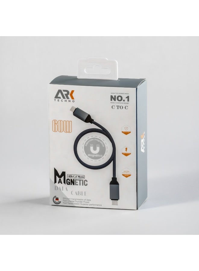 ARKTechno Magnetic absorber data cable Cable USB-C to USB-C - Image 1