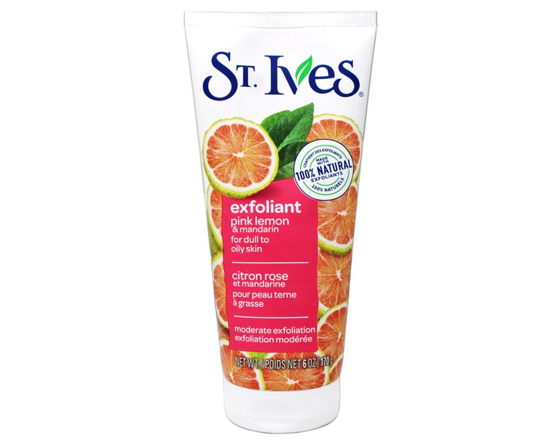 St. Ives Radiant Skin Face Scrub, Pink Lemon and Mandarin Orange, 6 oz - Image 1