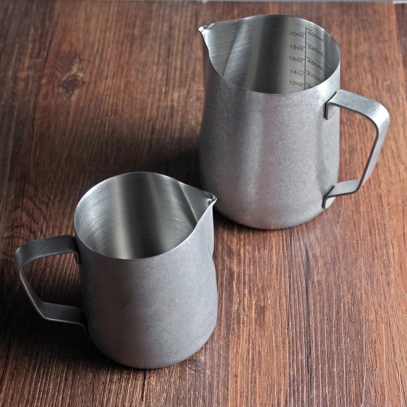 Retro 304 Stainless Steel Milk Frothing Pitcher Latte Art Cup - Image 3