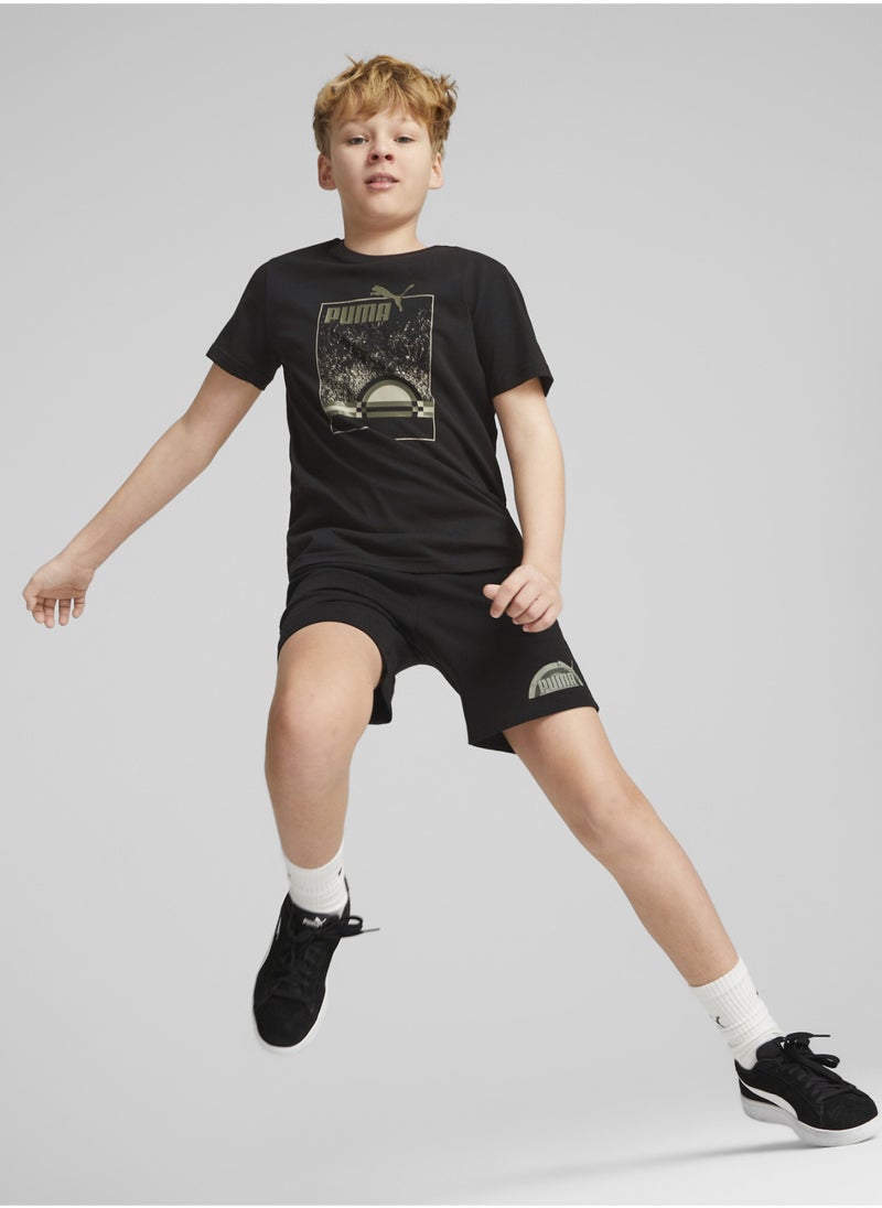 PUMA Essentials Kids BoysSTREET ART Summer Short Sleeve T-Shirt  - Image 4