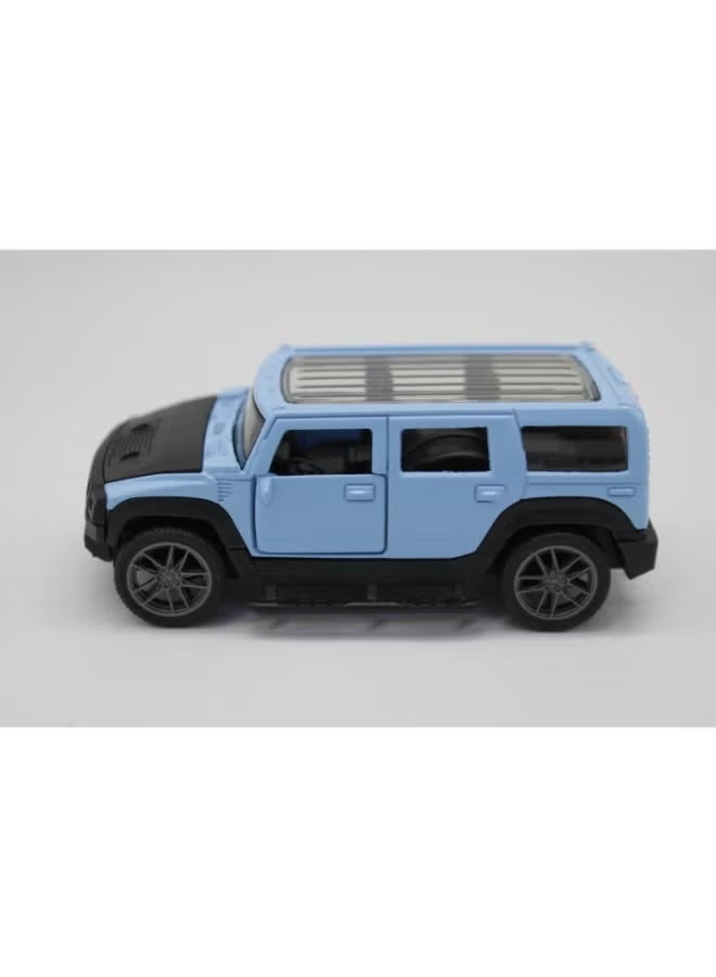 1:36 Scale Simulation of Hummer H2 – Diecast Alloy Model SUV Toy Car with Pull-Back Action, Light & Sound – Collectible Vehicle for Kids & Adults - Image 3