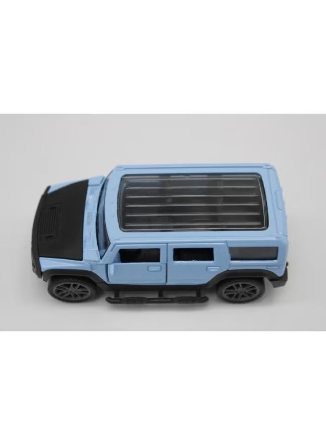 1:36 Scale Simulation of Hummer H2 – Diecast Alloy Model SUV Toy Car with Pull-Back Action, Light & Sound – Collectible Vehicle for Kids & Adults - Image 4