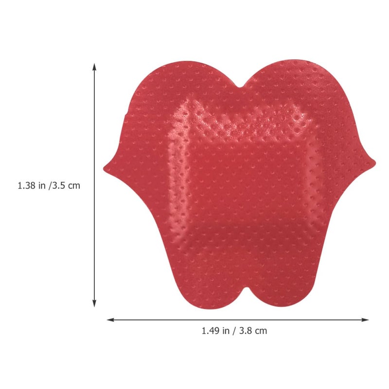 Lip Shaped Adhesive Wound Bandages 50pcs 38x35mm Disposable First Aid Patches For Injuries - Image 3