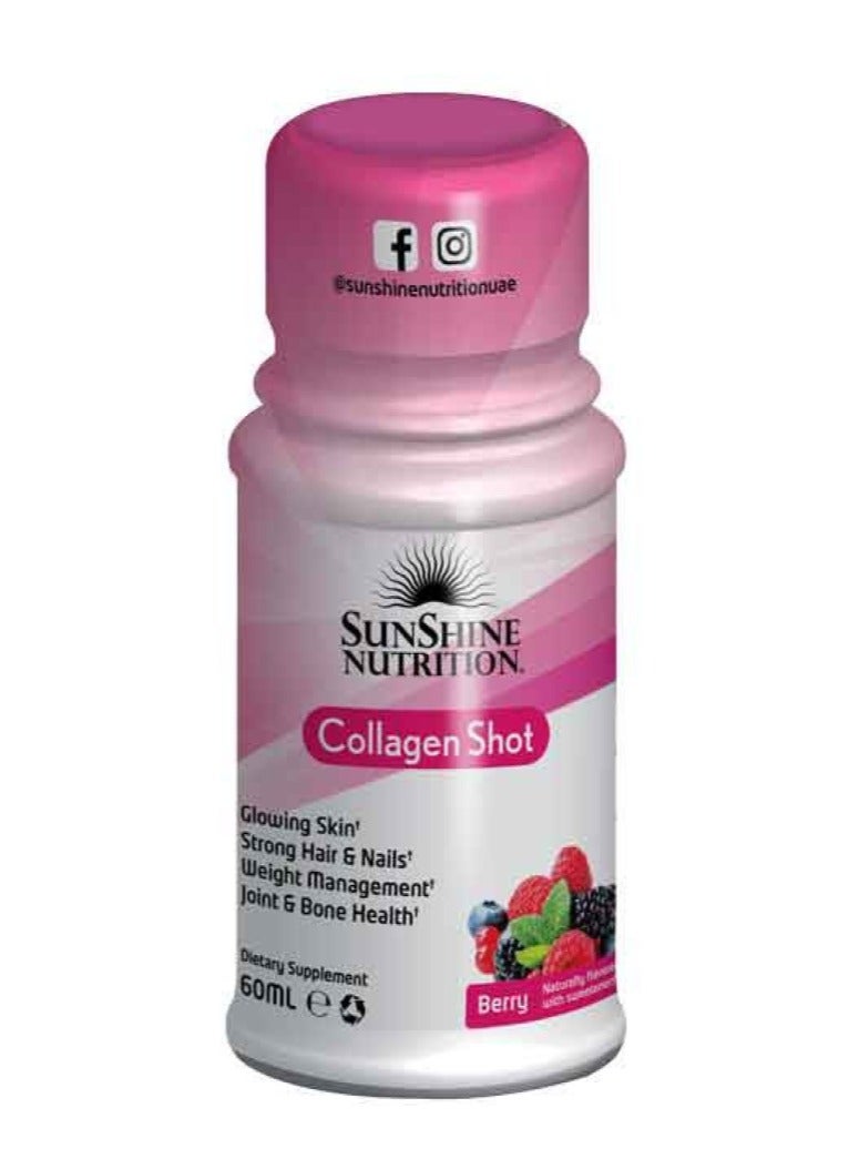 Sunshine Nutrition Collagen Shots Berry 60ml - Image 1