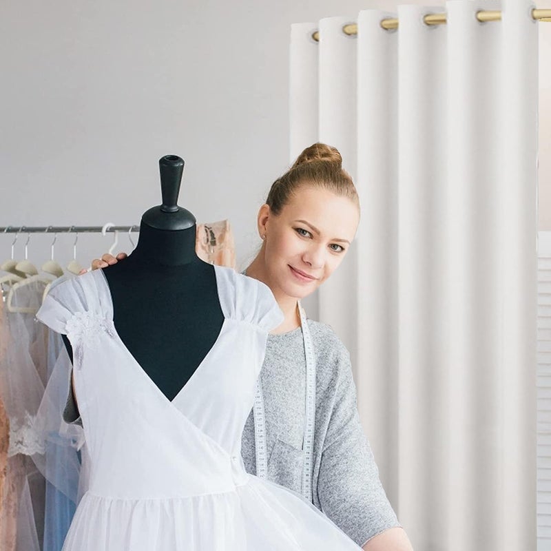 TEENKON Clothing Store Fitting Room, 39 in Dressing Room Used in Mall, Boutique and Office, Corner Wall Mounted Changing Room for Privacy Protection (White, 39.37x78.74IN) - Image 3