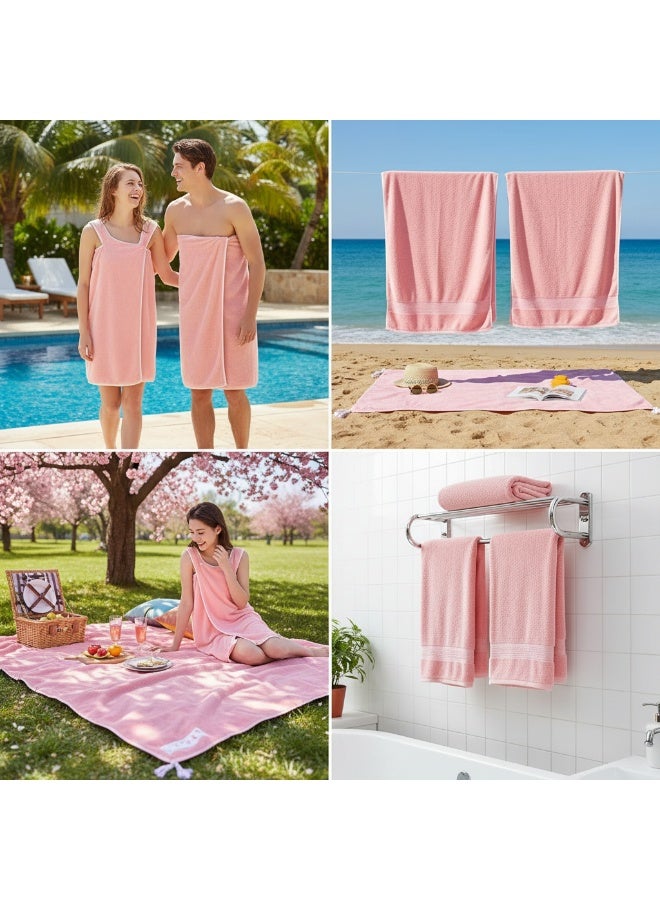 الأزرق جي دبليو منشفة شاطئ من الألياف الدقيقة بطانية ماصة لمنشفة حمام فائقة سريعة الجفاف مناسبة للسفر والتخييم وحمام السباحة - Image 4