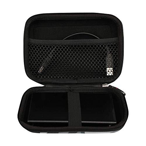 GadgetBite Hard Disk Case External Printed Hard Drive Disk Enclosure Portable Carrying EVA Case Cover Pouch Casing for 2.5-Inch Hard Drive (White & Black Pixelated) - Image 3