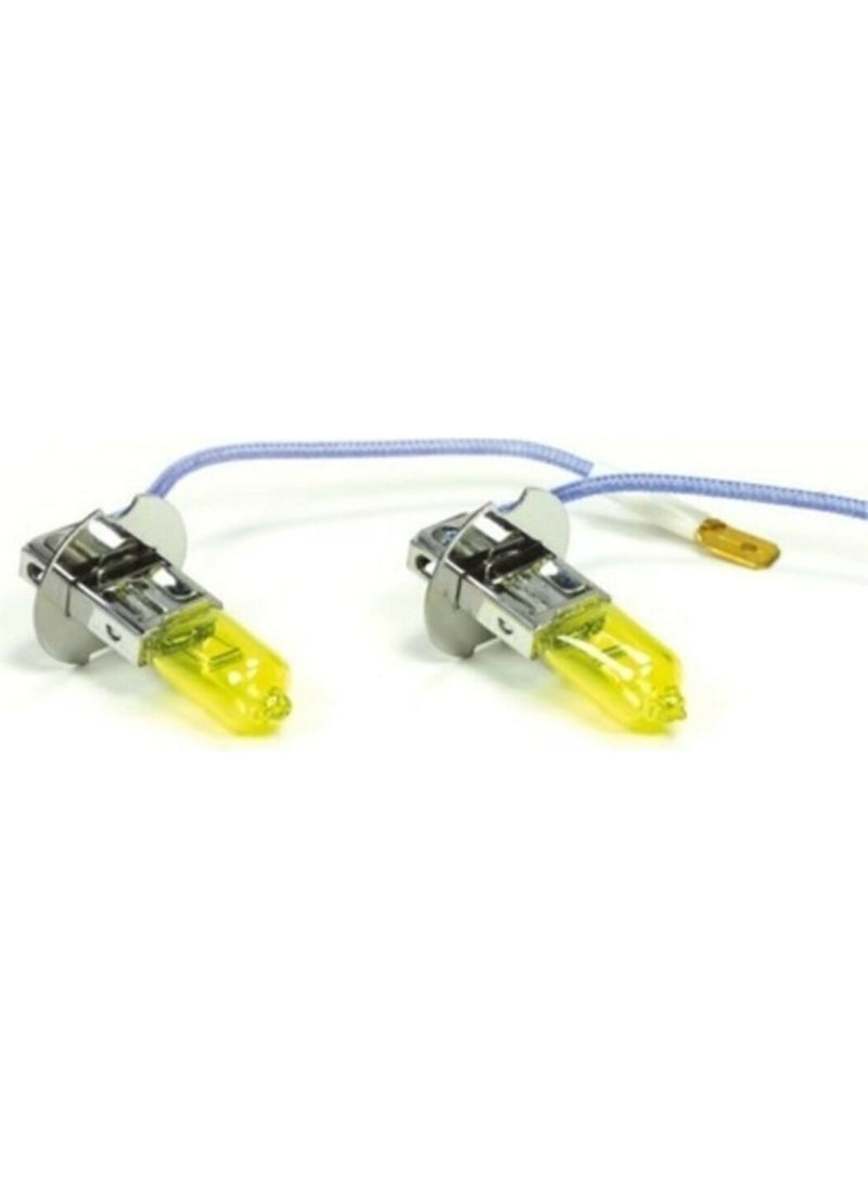 Light H3 Lemon Yellow Bulb Weather Vision Xenon Effect 