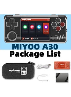 Miyoo A30 Handheld Game Console 2.8-inch 640*480 IPS Screen 2600mAh Compatible with WiFi Multiplayer Portable Case(Black White)  - Image 5