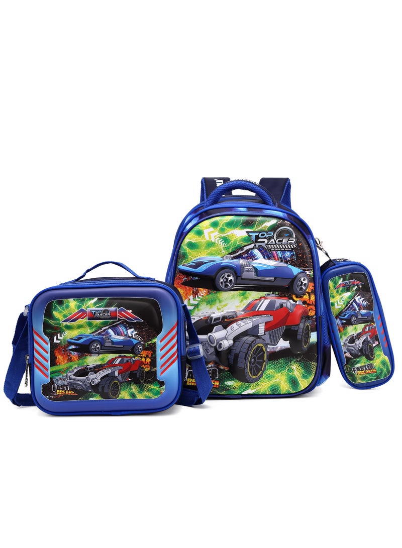 Stargold Baby Backpack 3Pcs Combo For Baby Boy With Adjustable Strap For School 14 Inch  - Image 1