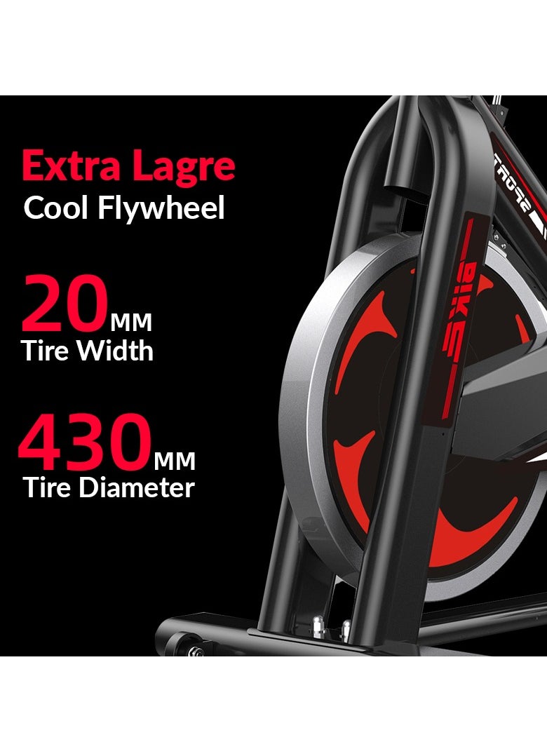 Health Carrier - Heavy-Duty Spin Air Bike - Home Gym Exercise Cycle with 150kg Weight Capacity & Durable Flywheel - Image 1