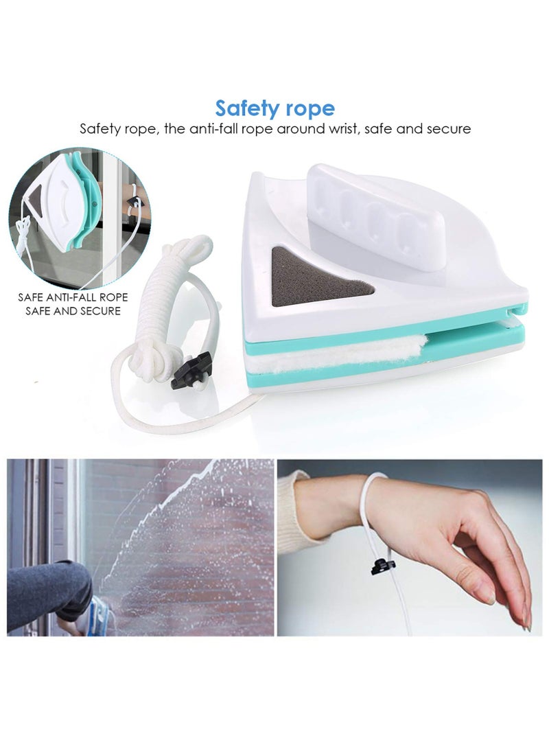 Excefore Double Side Magnetic Window Cleaner, Window Brush, Window Surface Wiper Brush, Washing Glass Cleaning Brush for Single Glazed Windows with 5- 12mm Thickness - Image 4