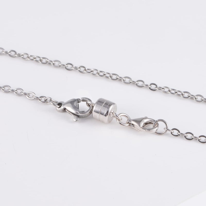 ALEXCRAFT Magnetic Necklace Clasps and Closures, 2 Pcs 925 Sterling Silver Magnetic Clasp for Necklaces White Gold Plated Converter Closure Connector for Bracelet Anklet DIY Jewelry Making Supplies - Image 5