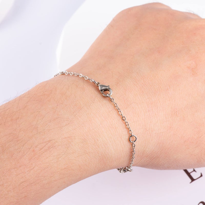 ALEXCRAFT Magnetic Necklace Clasps and Closures, 2 Pcs 925 Sterling Silver Magnetic Clasp for Necklaces White Gold Plated Converter Closure Connector for Bracelet Anklet DIY Jewelry Making Supplies - Image 2