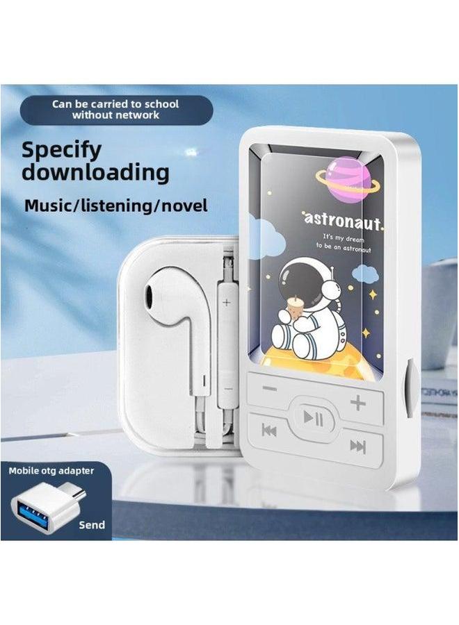 Students Special Listening Artifact Mp3 Walkman High School Boys And Girls Mini Portable Sports Music Player-Body Color:A1 Astronaut-Memory Capacity:No External Sound 64g Can Save 12,000 Songs + 4-piece Set  - Image 3