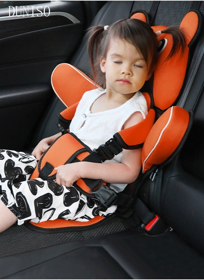 DUNISO Portable Child Car Safety Chair Safety Seat with Neck Pillow and Safety Belt for Kids  - Image 1