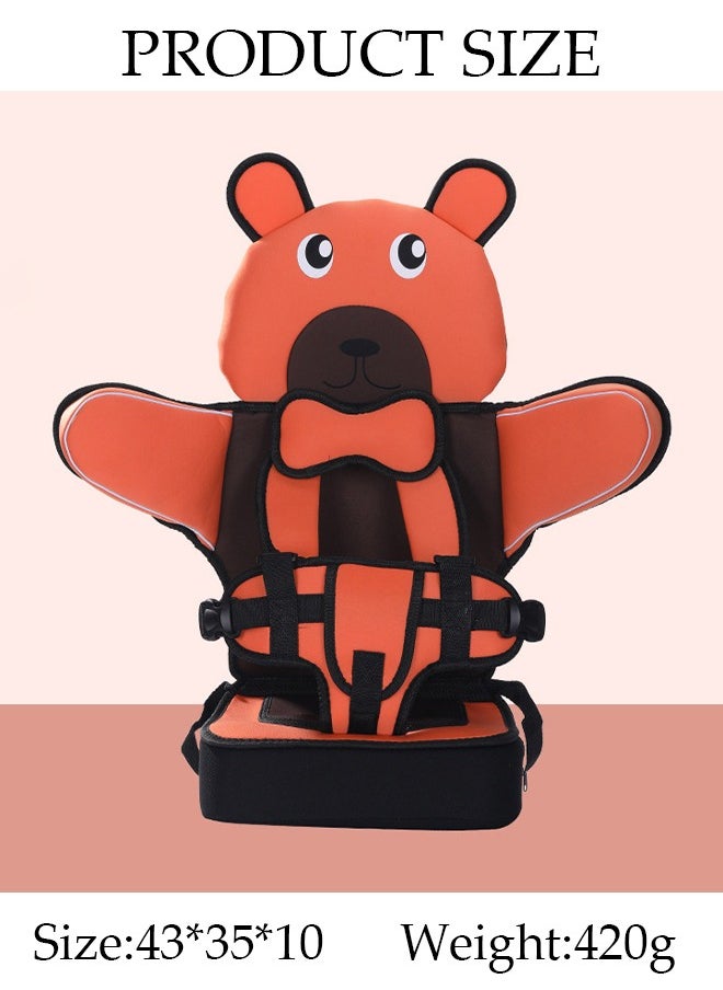 DUNISO Portable Child Car Safety Chair Safety Seat with Neck Pillow and Safety Belt for Kids  - Image 2