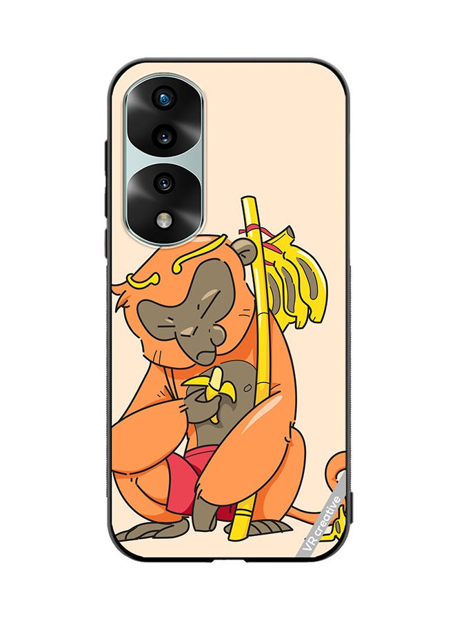 VR CREATIVE Protective Case Cover For Honor 70 Pro Sleepy Monkey Design Multicolour - Image 1