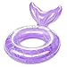 HeySplash Pool Floats Kids Inflatable Swimming Ring Mermaid Tail Shaped Swim Tube Floaties Summer Water Fun Beach Party Swimming Pool Toys for Kids Children Water Activities Purple - Image 3