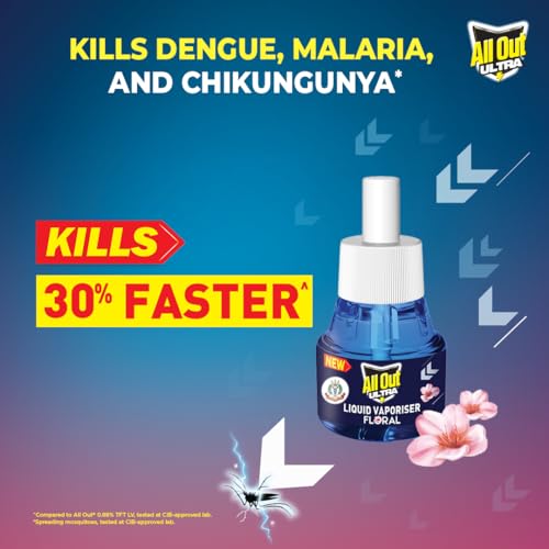 All Out Ultra Mosquito Repellant Refill, Floral Fragrance, 2 units - Image 2