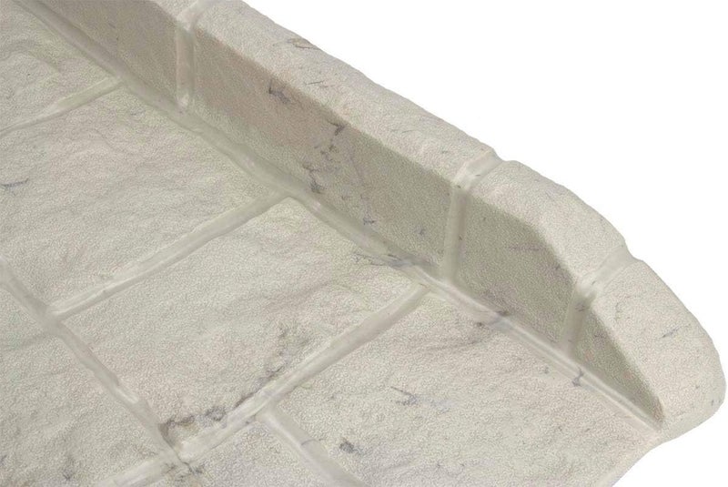 suncast 8 Pack Easy Assembly Outdoor Decorative Poly Composite Rain Gutter Downspout Splash Block Effective in Any Type of Weather, Stone Light Taupe - Image 5