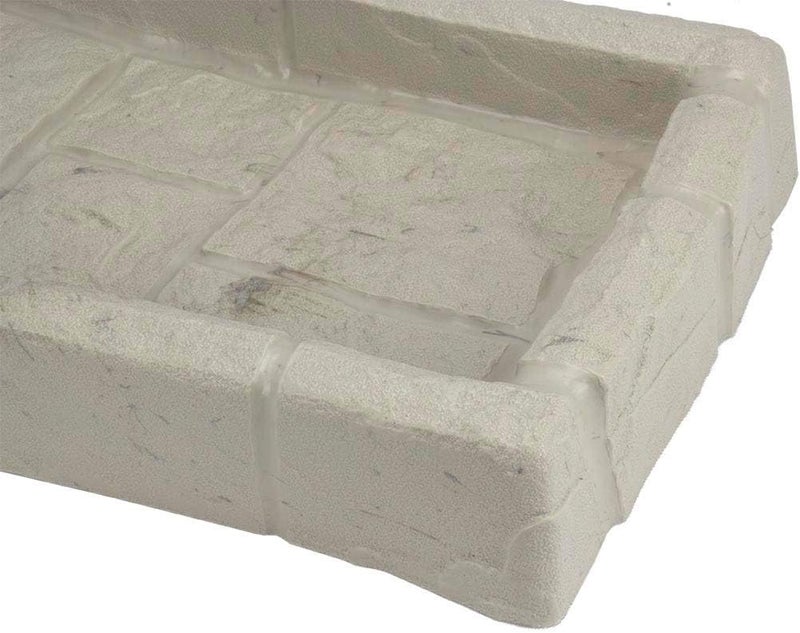 suncast 8 Pack Easy Assembly Outdoor Decorative Poly Composite Rain Gutter Downspout Splash Block Effective in Any Type of Weather, Stone Light Taupe - Image 4
