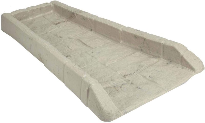 suncast 8 Pack Easy Assembly Outdoor Decorative Poly Composite Rain Gutter Downspout Splash Block Effective in Any Type of Weather, Stone Light Taupe - Image 2
