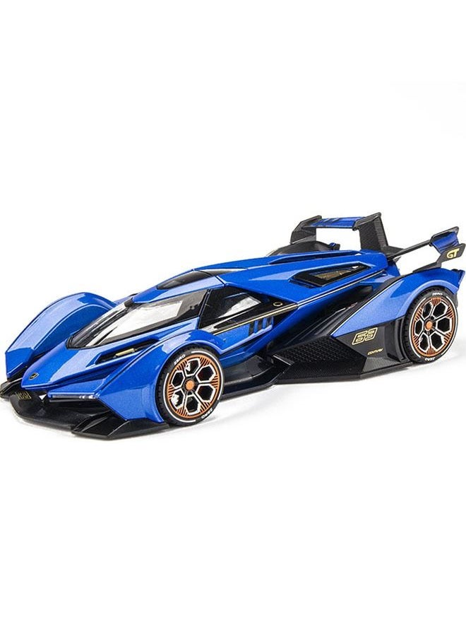 YelaJoy 1/22 Lambo V12 Alloy Car Model Pull Back Sound and Light Toy Sports Car Racing Concept Car 20*9*5cm  - Image 1
