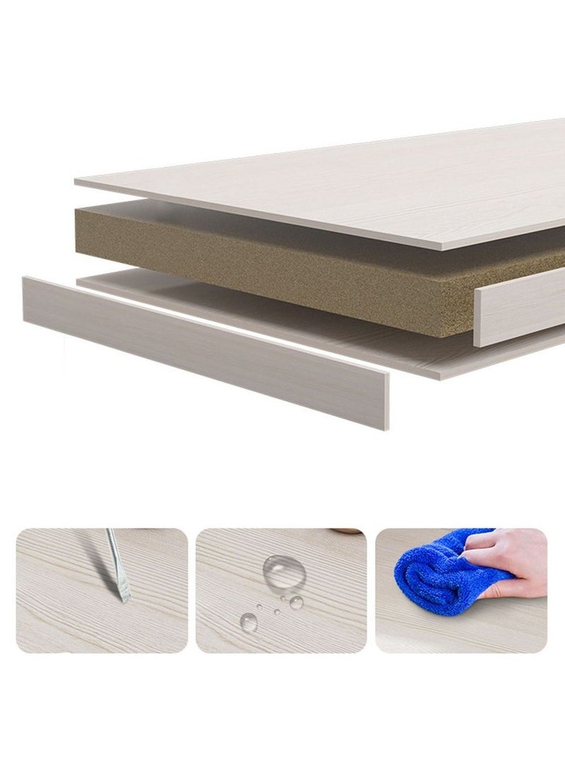 Generic - High Quality Home Office Table Useful For Studying Writing Drawing Or A Work Surface In A Home Workshop You Can Use A Computer Laptop Or Typewriter Flexible Ideal Modern And Simple Design For The Office Durable And Strong And Does Not Shake The Position Of The Shelves Attached To The Office Table Is Flexible You Can Place It On The Right Or Left Of The Office According To Your Need It Has Four Layers Shelves To Place Your Books Or Needs Such As The Alarm Clock Or Pencil Case And On The Desktop You Can Eat And Drink Your Coffee And For Decoration You Can Place A Vase Or A Picture Board The Lower Space Of The Table Is Suitable For People Of All Heights White Color - Image 1