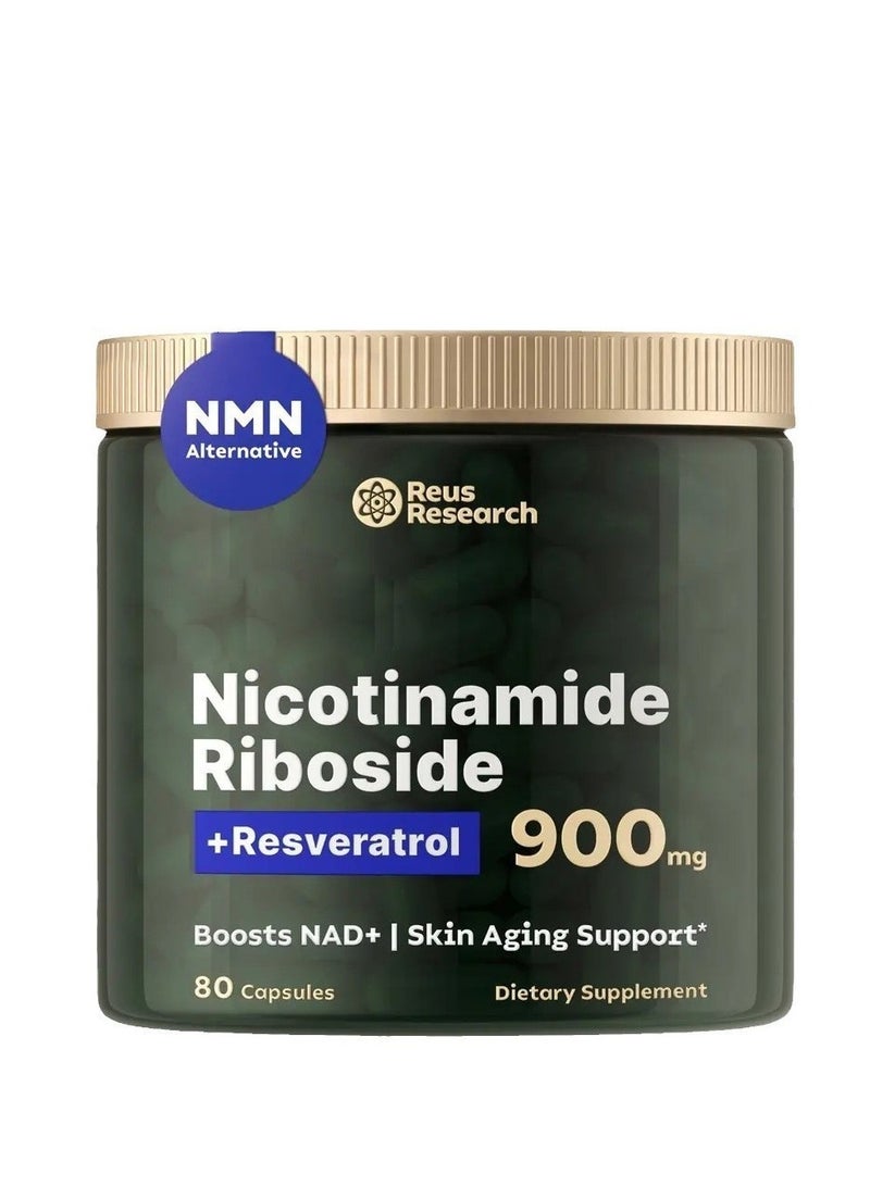 ريأس ريسيرش مكمل ريس ريس للأبحاث NMN البديل - مكمل نيكوتيناميد ريبوسيد الليبوسومالي وريسفيراترول وكيرسيتين من ريس ريس للأبحاث - مكمل غذائي عالي النقاء لمكافحة الشيخوخة والطاقة والتركيز - 80 كبسولة - Image 1