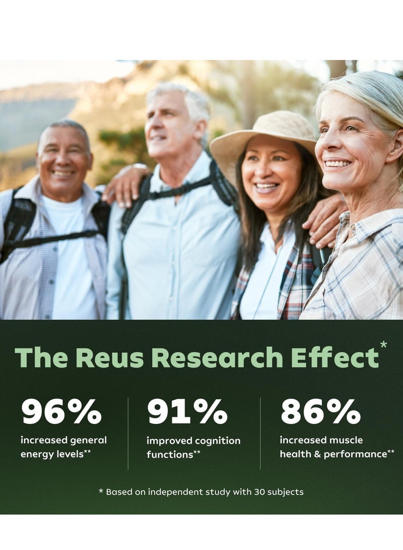 ريأس ريسيرش مكمل ريس ريس للأبحاث NMN البديل - مكمل نيكوتيناميد ريبوسيد الليبوسومالي وريسفيراترول وكيرسيتين من ريس ريس للأبحاث - مكمل غذائي عالي النقاء لمكافحة الشيخوخة والطاقة والتركيز - 80 كبسولة - Image 4