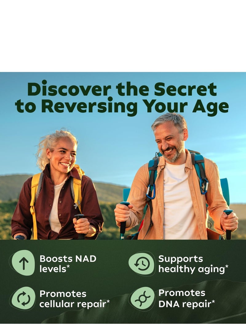 ريأس ريسيرش مكمل ريس ريس للأبحاث NMN البديل - مكمل نيكوتيناميد ريبوسيد الليبوسومالي وريسفيراترول وكيرسيتين من ريس ريس للأبحاث - مكمل غذائي عالي النقاء لمكافحة الشيخوخة والطاقة والتركيز - 80 كبسولة - Image 3