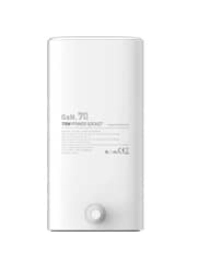 ماي كاندي مشترك كهربائي Mycandy PS-D100 بمنفذين مع شحن سريع 70W – موزع طاقة ذكي مع USB-C PD، تصميم مدمج، أبيض (ACMYCNCD100WHT) - Image 4