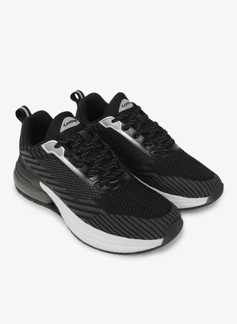 CAMPUS Blk/Silver Men's Black Classic Low-Top Sneakers,Comfortable Sporty Shoes & Modern Design for Men | Best Price UAE