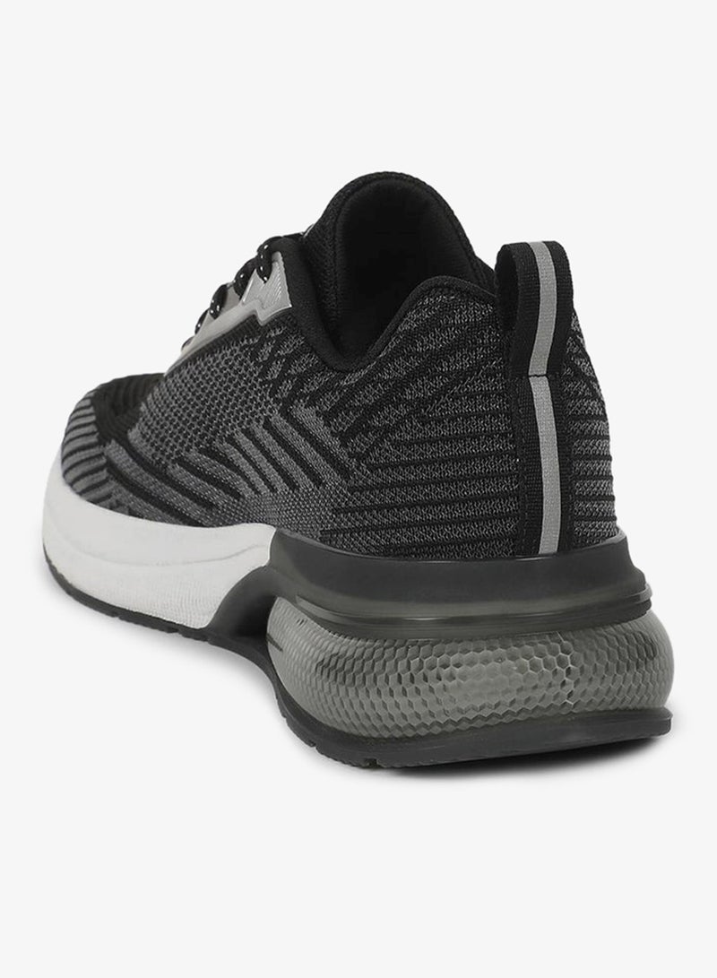 CAMPUS Men's Black Classic Low-Top Sneakers,Comfortable Sporty Shoes & Modern Design - Image 3