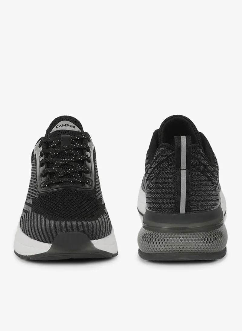 CAMPUS Blk/Silver Men's Black Classic Low-Top Sneakers,Comfortable Sporty Shoes & Modern Design for Men | Best Price UAE