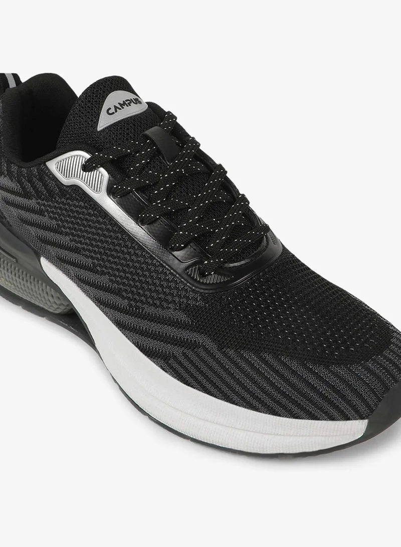 CAMPUS Blk/Silver Men's Black Classic Low-Top Sneakers,Comfortable Sporty Shoes & Modern Design for Men | Best Price UAE