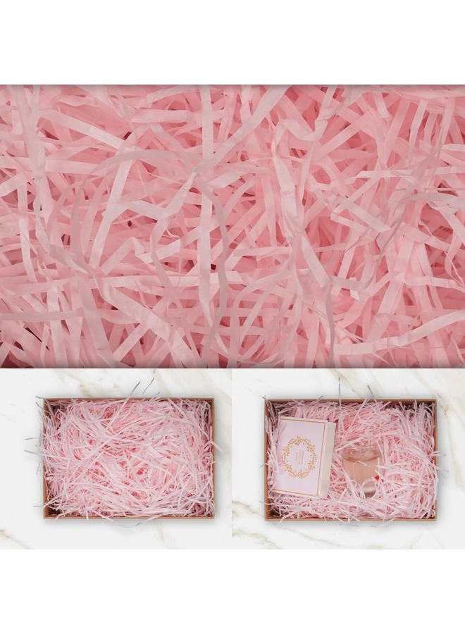 JIWINNER 8 oz (1/2 LB) Cut Paper Shred Filler for Gift Baskets, Easter Basket Grass, Light Pink Paper Filler for Gift Wrapping, Crafting Activities, Weddings, Boxes Filler, Basket Filler, - Image 2