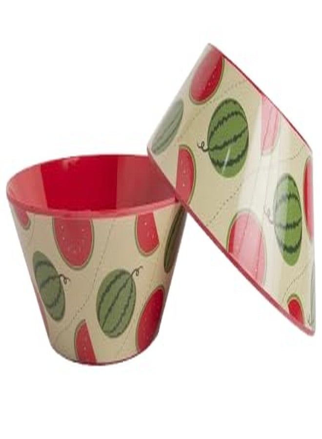 Superware Snack Huztler Bowl 5.5'' Inch Water Melon - Red (B6007) - Set of 2 - Image 4