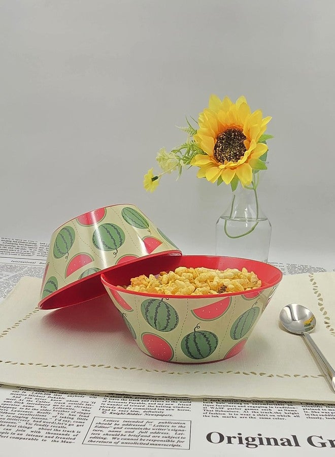 Superware Snack Huztler Bowl 5.5'' Inch Water Melon - Red (B6007) - Set of 2 - Image 2