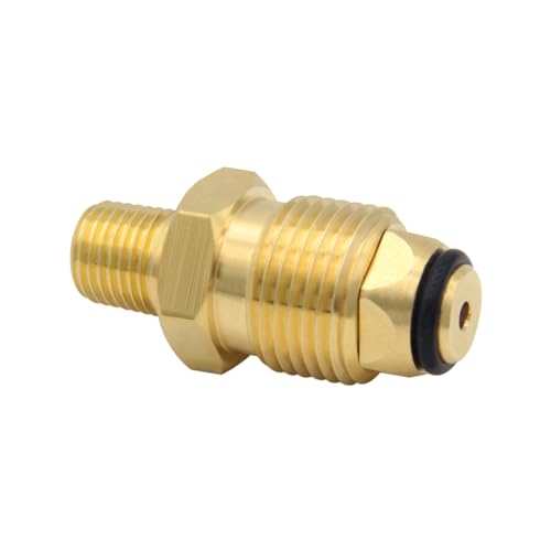 Hooshing Soft Nose POL Propane Gas Fitting with 1/4" NPT Male LP Tank Atapter 100% Solid Brass - Image 5