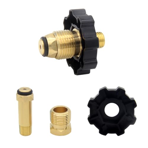 Hooshing Soft Nose POL Propane Gas Fitting with 1/4" NPT Male LP Tank Atapter 100% Solid Brass - Image 2