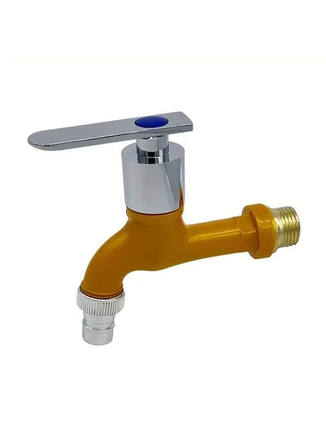 Orange Wall Mounted Washing Machine Faucet PPR Plastic Quick Connect Garden Balcony Kitchen - Image 1