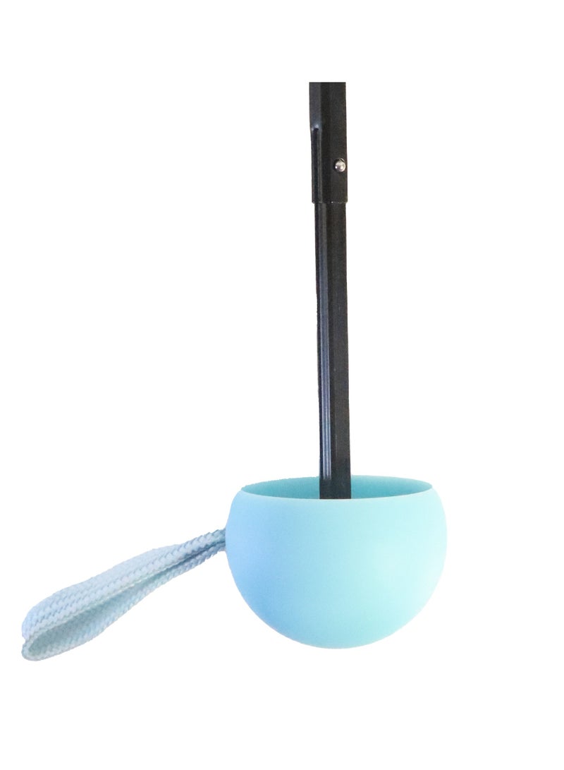 بيج ديزاين مظلة بيج ديزاين مودز أب فيروزية صغيرة، فتح وإغلاق يدوي، مقاومة للرياح، حجم صغير، تصميم أنيق - Image 4