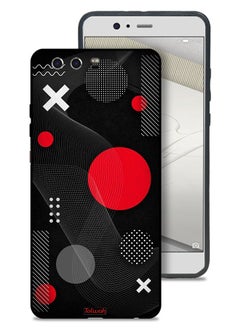 Huawei P10 Plus Protective Case Cover Round And Cross Shape Pattern