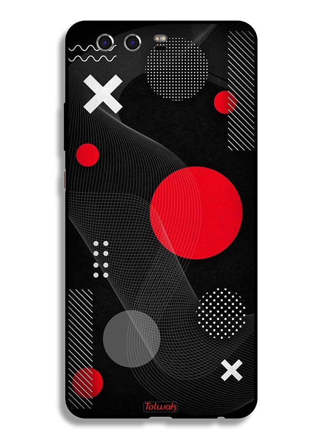 Tolwak - Huawei P10 Plus Protective Case Cover Round And Cross Shape Pattern - Image 1