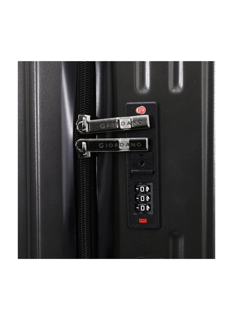 GIORDANO Giordano Hardside Luggage Trolley Bag 3-Piece Set – Black – 20"/24"/28"  - Image 5