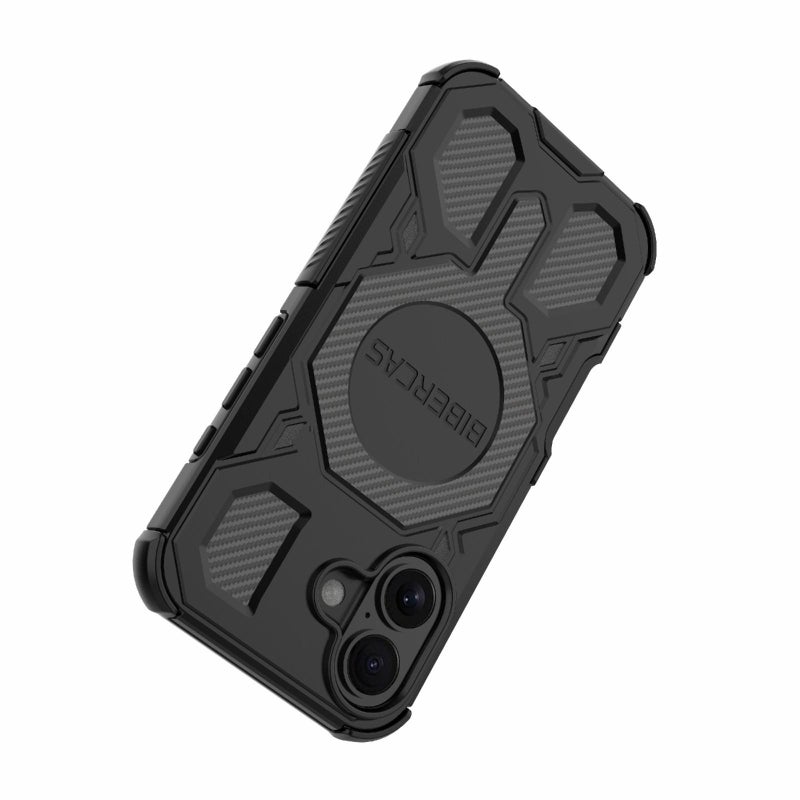 بيبركاس جراب هاتف ماج سيف المقاوم للصدمات من سلسلة Real Color لهاتف آيفون 16 (رمادي) - Image 4